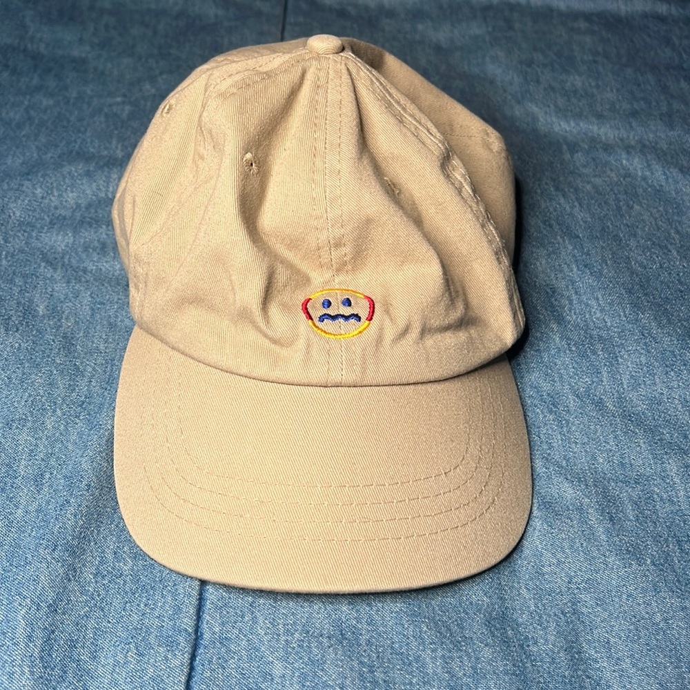Khaki Empyre Smiley Face Dad Hat